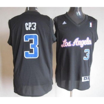 Clippers #3 Chris Paul Black CP3 Fashion Stitched NBA Jersey Clippers #3 Chris Paul Black CP3 Fashion Stitched NBA Jersey