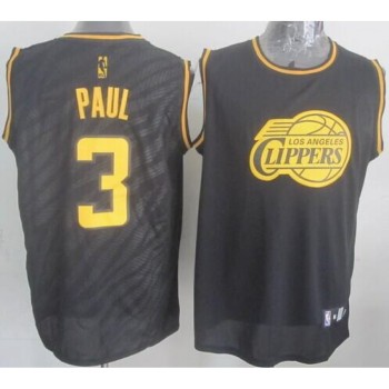 Clippers #3 Chris Paul Black Precious Metals Fashion Stitched NBA Jersey Clippers #3 Chris Paul Black Precious Metals Fashion Stitched NBA Jersey