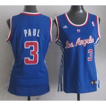 Clippers #3 Chris Paul Blue Women Fashion Stitched NBA Jersey Clippers #3 Chris Paul Blue Women Fashion Stitched NBA Jersey