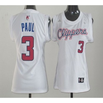 Clippers #3 Chris Paul White Women Fashion Stitched NBA Jersey Clippers #3 Chris Paul White Women Fashion Stitched NBA Jersey