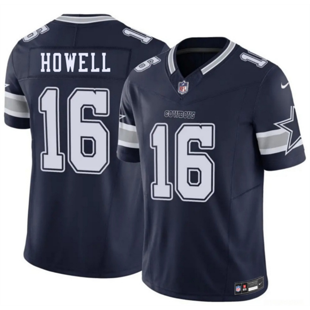 Men's Dallas Cowboys #16 Sam Howell Navy F.U.S.E Vapor Untouchable Limited Stitched Football Jersey