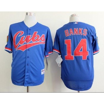 Cubs #14 Ernie Banks Blue 1994 Turn Back The Clock Stitched MLB Jersey Cubs #14 Ernie Banks Blue 1994 Turn Back The Clock Stitched MLB Jersey