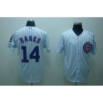 Cubs #14 Ernie Banks Stitched White MLB Jersey Cubs #14 Ernie Banks Stitched White MLB Jersey
