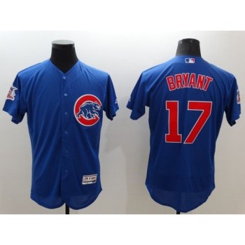 Cubs #17 Kris Bryant Blue Flexbase Authentic Collection Stitched MLB Jersey Cubs #17 Kris Bryant Blue Flexbase Authentic Collection Stitched MLB Jersey