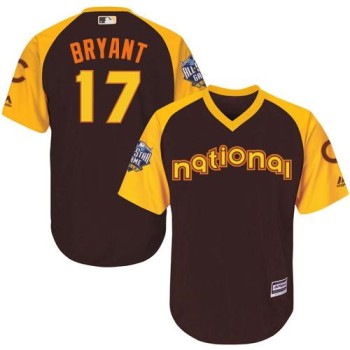 Cubs #17 Kris Bryant Brown 2016 All-Star National League Stitched Youth MLB Jersey Cubs #17 Kris Bryant Brown 2016 All-Star National League Stitched Youth MLB Jersey