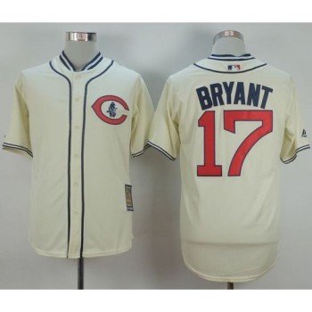 Cubs #17 Kris Bryant Cream 1929 Turn Back The Clock Stitched MLB Jersey Cubs #17 Kris Bryant Cream 1929 Turn Back The Clock Stitched MLB Jersey
