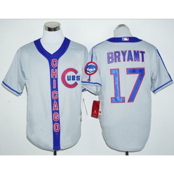 Cubs #17 Kris Bryant Grey Cooperstown Stitched MLB Jersey Cubs #17 Kris Bryant Grey Cooperstown Stitched MLB Jersey