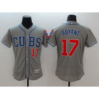 Cubs #17 Kris Bryant Grey Flexbase Authentic Collection Alternate Road Stitched MLB Jersey Cubs #17 Kris Bryant Grey Flexbase Authentic Collection Alternate Road Stitched MLB Jersey