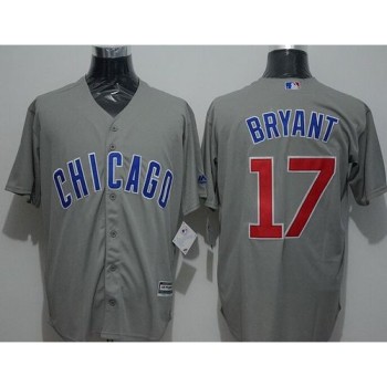 Cubs #17 Kris Bryant Grey New Cool Base Stitched MLB Jersey Cubs #17 Kris Bryant Grey New Cool Base Stitched MLB Jersey