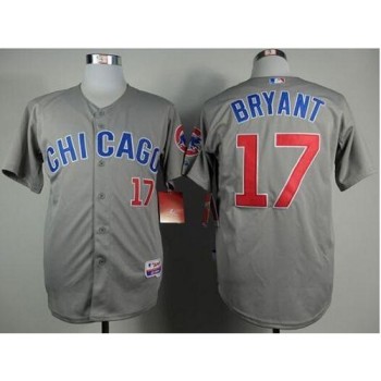 Cubs #17 Kris Bryant Grey Road Cool Base Stitched MLB Jersey Cubs #17 Kris Bryant Grey Road Cool Base Stitched MLB Jersey