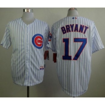 Cubs #17 Kris Bryant White Home Cool Base Stitched MLB Jersey Cubs #17 Kris Bryant White Home Cool Base Stitched MLB Jersey