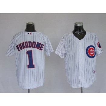 Cubs #1 Kosuke Fukudome Stitched White MLB Jersey Cubs #1 Kosuke Fukudome Stitched White MLB Jersey