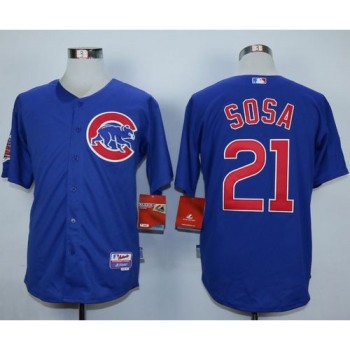 Cubs #21 Sammy Sosa Blue Alternate Cool Base Stitched MLB Jersey Cubs #21 Sammy Sosa Blue Alternate Cool Base Stitched MLB Jersey
