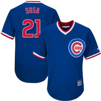 Cubs #21 Sammy Sosa Blue Flexbase Authentic Collection Cooperstown Stitched MLB Jersey Cubs #21 Sammy Sosa Blue Flexbase Authentic Collection Cooperstown Stitched MLB Jersey