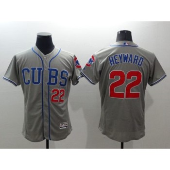 Cubs #22 Jason Heyward Grey Flexbase Authentic Collection Alternate Road Stitched MLB Jersey Cubs #22 Jason Heyward Grey Flexbase Authentic Collection Alternate Road Stitched MLB Jersey