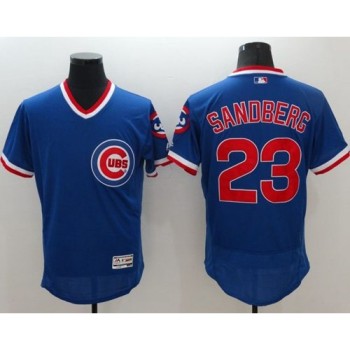 Cubs #23 Ryne Sandberg Blue Flexbase Authentic Collection Cooperstown Stitched MLB Jersey Cubs #23 Ryne Sandberg Blue Flexbase Authentic Collection Cooperstown Stitched MLB Jersey