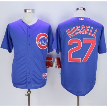 Cubs #27 Addison Russell Blue Alternate Cool Base Stitched MLB Jersey Cubs #27 Addison Russell Blue Alternate Cool Base Stitched MLB Jersey