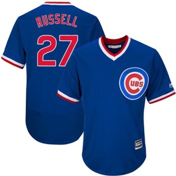 Cubs #27 Addison Russell Blue Flexbase Authentic Collection Cooperstown Stitched MLB Jersey Cubs #27 Addison Russell Blue Flexbase Authentic Collection Cooperstown Stitched MLB Jersey