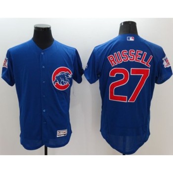 Cubs #27 Addison Russell Blue Flexbase Authentic Collection Stitched MLB Jersey Cubs #27 Addison Russell Blue Flexbase Authentic Collection Stitched MLB Jersey