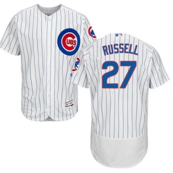 Cubs #27 Addison Russell White Flexbase Authentic Collection Stitched MLB Jersey Cubs #27 Addison Russell White Flexbase Authentic Collection Stitched MLB Jersey