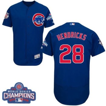 Cubs #28 Kyle Hendricks Blue Flexbase Authentic Collection 2016 World Series Champions Stitched MLB Jersey Cubs #28 Kyle Hendricks Blue Flexbase Authentic Collection 2016 World Series Champions Stitched MLB Jersey