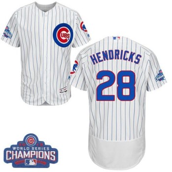 Cubs #28 Kyle Hendricks White Flexbase Authentic Collection 2016 World Series Champions Stitched MLB Jersey Cubs #28 Kyle Hendricks White Flexbase Authentic Collection 2016 World Series Champions Stitched MLB Jersey