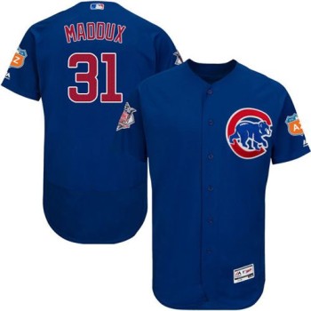 Cubs #31 Greg Maddux Blue Flexbase Authentic Collection Stitched MLB Jersey Cubs #31 Greg Maddux Blue Flexbase Authentic Collection Stitched MLB Jersey
