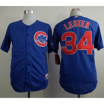 Cubs #34 Jon Lester Blue Cool Base Stitched MLB Jersey Cubs #34 Jon Lester Blue Cool Base Stitched MLB Jersey