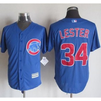 Cubs #34 Jon Lester Blue New Cool Base Stitched MLB Jersey Cubs #34 Jon Lester Blue New Cool Base Stitched MLB Jersey