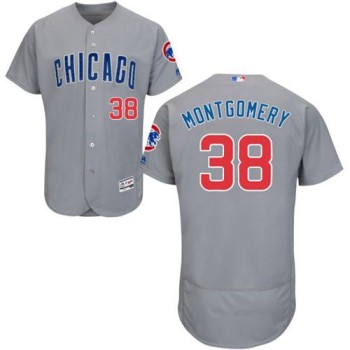Cubs #38 Mike Montgomery Grey Flexbase Authentic Collection Road Stitched MLB Jersey Cubs #38 Mike Montgomery Grey Flexbase Authentic Collection Road Stitched MLB Jersey