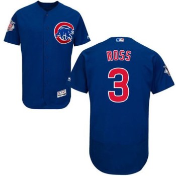 Cubs #3 David Ross Blue Flexbase Authentic Collection Stitched MLB Jersey Cubs #3 David Ross Blue Flexbase Authentic Collection Stitched MLB Jersey