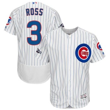 Cubs #3 David Ross White(Blue Strip) Flexbase Authentic Collection Stitched MLB Jersey Cubs #3 David Ross White(Blue Strip) Flexbase Authentic Collection Stitched MLB Jersey