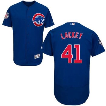 Cubs #41 John Lackey Blue Flexbase Authentic Collection Stitched MLB Jersey Cubs #41 John Lackey Blue Flexbase Authentic Collection Stitched MLB Jersey