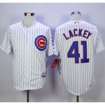 Cubs #41 John Lackey White Cool Base Stitched MLB Jersey Cubs #41 John Lackey White Cool Base Stitched MLB Jersey