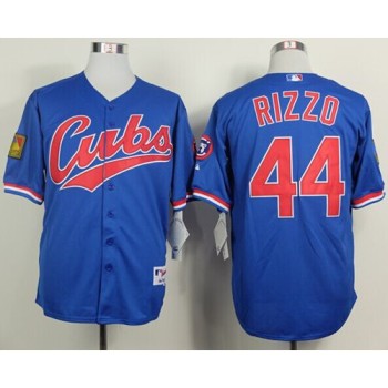 Cubs #44 Anthony Rizzo Blue 1994 Turn Back The Clock Stitched MLB Jersey Cubs #44 Anthony Rizzo Blue 1994 Turn Back The Clock Stitched MLB Jersey