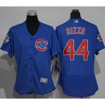 Cubs #44 Anthony Rizzo Blue Flexbase Authentic Women's Stitched MLB Jersey Cubs #44 Anthony Rizzo Blue Flexbase Authentic Women's Stitched MLB Jersey