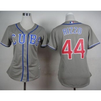 Cubs #44 Anthony Rizzo Grey Alternate Road Women's Stitched MLB Jersey Cubs #44 Anthony Rizzo Grey Alternate Road Women's Stitched MLB Jersey