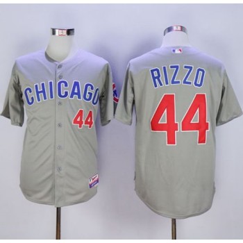 Cubs #44 Anthony Rizzo Grey Cool Base Stitched MLB Jersey Cubs #44 Anthony Rizzo Grey Cool Base Stitched MLB Jersey