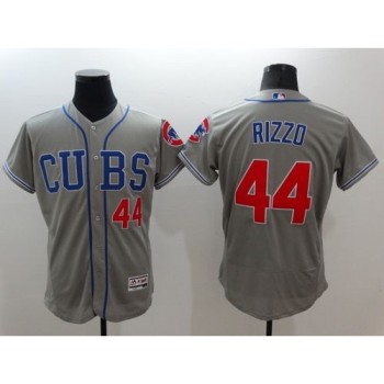 Cubs #44 Anthony Rizzo Grey Flexbase Authentic Collection Alternate Road Stitched MLB Jersey Cubs #44 Anthony Rizzo Grey Flexbase Authentic Collection Alternate Road Stitched MLB Jersey