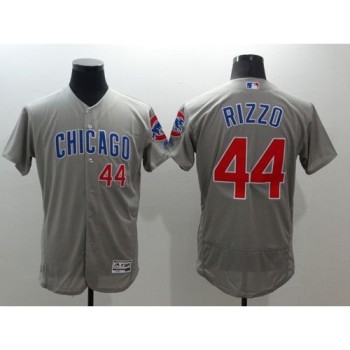 Cubs #44 Anthony Rizzo Grey Flexbase Authentic Collection Road Stitched MLB Jersey Cubs #44 Anthony Rizzo Grey Flexbase Authentic Collection Road Stitched MLB Jersey