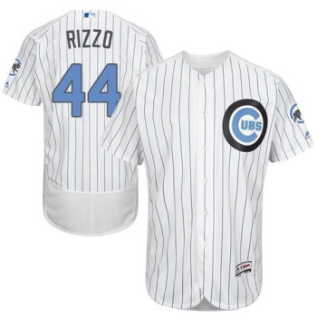 Cubs #44 Anthony Rizzo White(Blue Strip) Flexbase Authentic Collection 2016 Father's Day Stitched MLB Jersey Cubs #44 Anthony Rizzo White(Blue Strip) Flexbase Authentic Collection 2016 Father's Day Stitched MLB Jersey