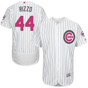Cubs #44 Anthony Rizzo White(Blue Strip) Flexbase Authentic Collection 2016 Mother's Day Stitched MLB Jersey Cubs #44 Anthony Rizzo White(Blue Strip) Flexbase Authentic Collection 2016 Mother's Day Stitched MLB Jersey