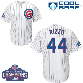 Cubs #44 Anthony Rizzo White Home 2016 World Series Champions Stitched Youth MLB Jersey Cubs #44 Anthony Rizzo White Home 2016 World Series Champions Stitched Youth MLB Jersey