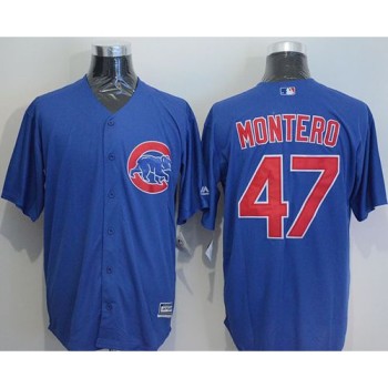 Cubs #47 Miguel Montero Blue New Cool Base Stitched MLB Jersey Cubs #47 Miguel Montero Blue New Cool Base Stitched MLB Jersey