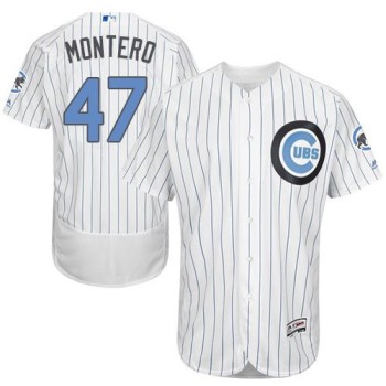 Cubs #47 Miguel Montero White(Blue Strip) Flexbase Authentic Collection 2016 Father's Day Stitched MLB Jersey Cubs #47 Miguel Montero White(Blue Strip) Flexbase Authentic Collection 2016 Father's Day Stitched MLB Jersey