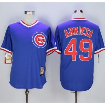 Cubs #49 Jake Arrieta Blue Cooperstown Stitched MLB Jersey Cubs #49 Jake Arrieta Blue Cooperstown Stitched MLB Jersey