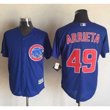 Cubs #49 Jake Arrieta Blue New Cool Base Stitched MLB Jersey Cubs #49 Jake Arrieta Blue New Cool Base Stitched MLB Jersey