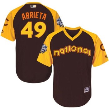 Cubs #49 Jake Arrieta Brown 2016 All-Star National League Stitched Youth MLB Jersey Cubs #49 Jake Arrieta Brown 2016 All-Star National League Stitched Youth MLB Jersey