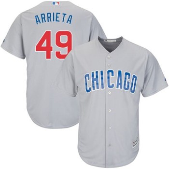 Cubs #49 Jake Arrieta Grey Road Stitched Youth MLB Jersey Cubs #49 Jake Arrieta Grey Road Stitched Youth MLB Jersey