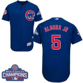 Cubs #5 Albert Almora Jr. Blue Flexbase Authentic Collection 2016 World Series Champions Stitched MLB Jersey Cubs #5 Albert Almora Jr. Blue Flexbase Authentic Collection 2016 World Series Champions Stitched MLB Jersey